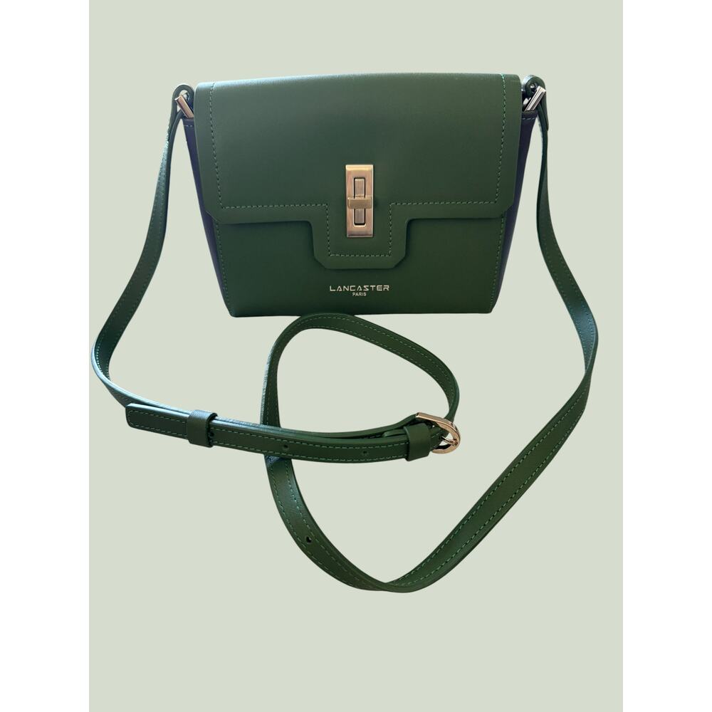 LANCASTER CITY MAÉ CROSSBODY BAG Parrot Green/Navy NWOB